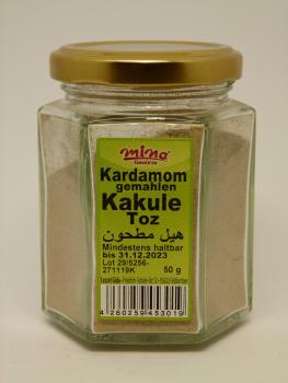 Mina Kardamom gemahlen, Nettogewicht 50g